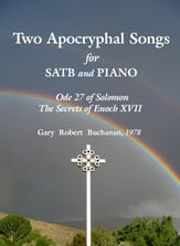Two Aprocryphal Songs SATB choral sheet music cover